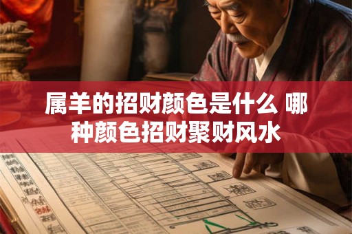 属羊的招财颜色是什么 哪种颜色招财聚财风水