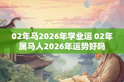02年马2026年学业运 02年属马人2026年运势好吗