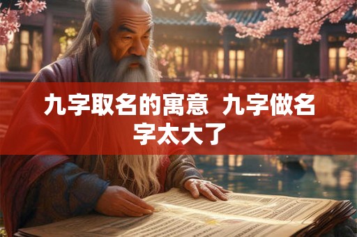 九字取名的寓意  九字做名字太大了