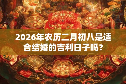2026年农历二月初八是适合结婚的吉利日子吗？