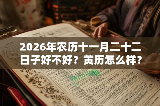 2026年农历十一月二十二日子好不好？黄历怎么样？
