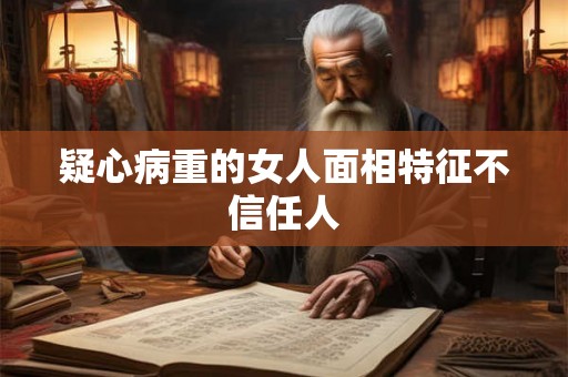 疑心病重的女人面相特征不信任人