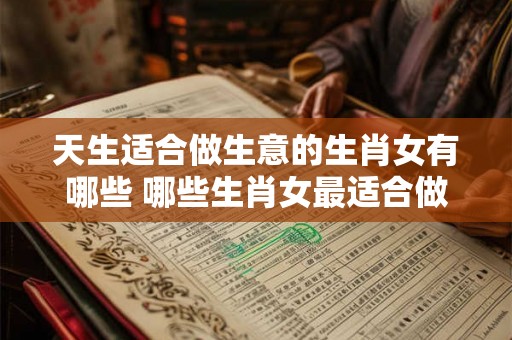 天生适合做生意的生肖女有哪些 哪些生肖女最适合做生意