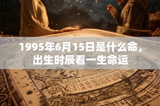 1995年6月15日是什么命，出生时辰看一生命运