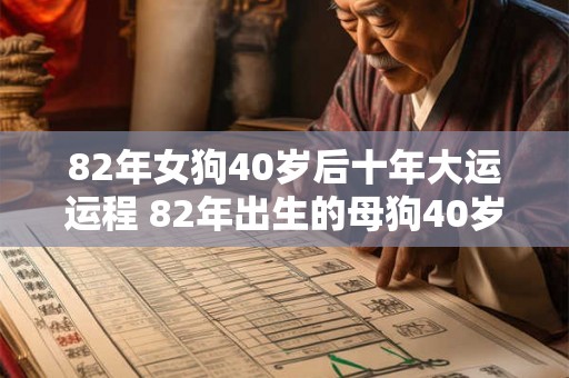 82年女狗40岁后十年大运运程 82年出生的母狗40岁后的十年大运将会有怎样的运程