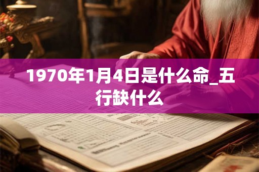 1970年1月4日是什么命_五行缺什么 1970年1月4日是什么命_五行缺什么