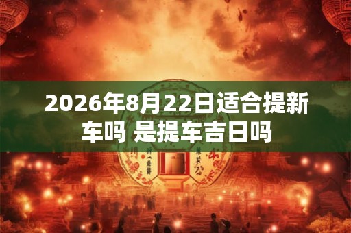 2026年8月22日适合提新车吗 是提车吉日吗