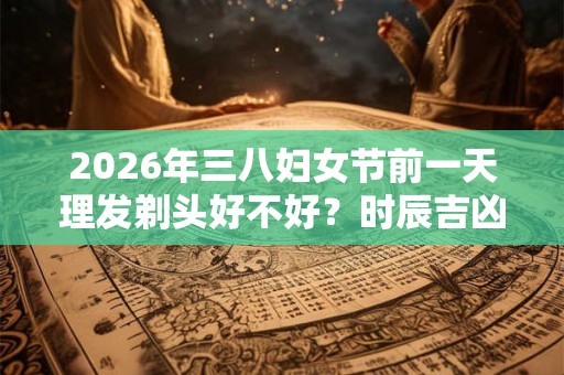 2026年三八妇女节前一天理发剃头好不好？时辰吉凶如何？