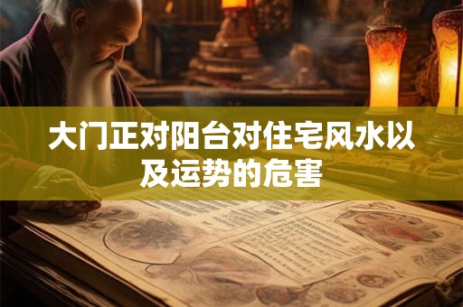 大门正对阳台对住宅风水以及运势的危害