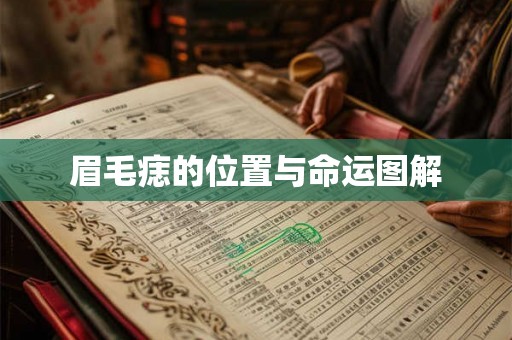 眉毛痣的位置与命运图解