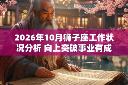 2026年10月狮子座工作状况分析 向上突破事业有成 2026年10月狮子座工作状况分析 向上突破事业有成