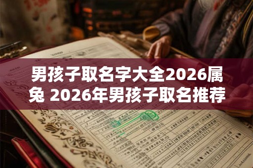 男孩子取名字大全2026属兔 2026年男孩子取名推荐