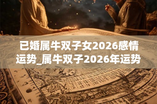 已婚属牛双子女2026感情运势_属牛双子2026年运势 已婚属牛双子女2026感情运势_属牛双子2026年运势