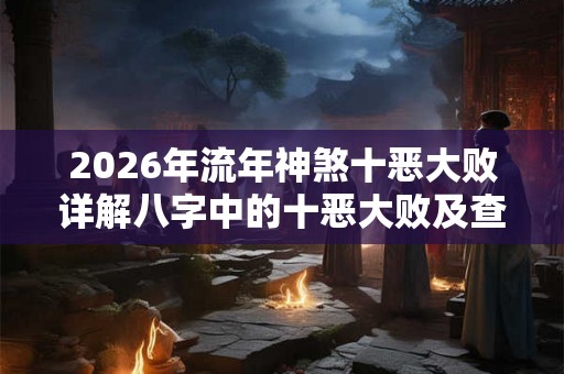 2026年流年神煞十恶大败详解八字中的十恶大败及查询方法 2026年流年神煞十恶大败详解八字中的十恶大败及查询方法