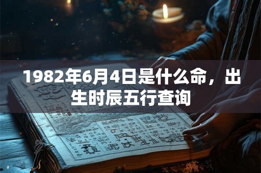 1982年6月4日是什么命，出生时辰五行查询