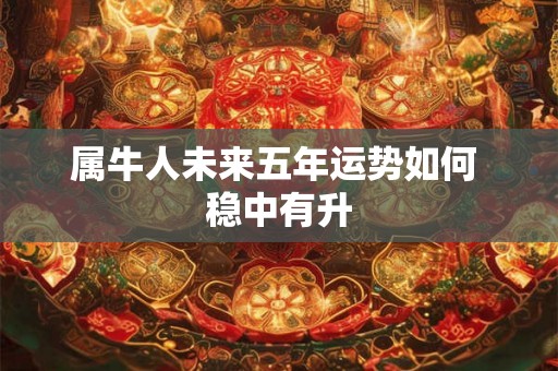 属牛人未来五年运势如何 稳中有升
