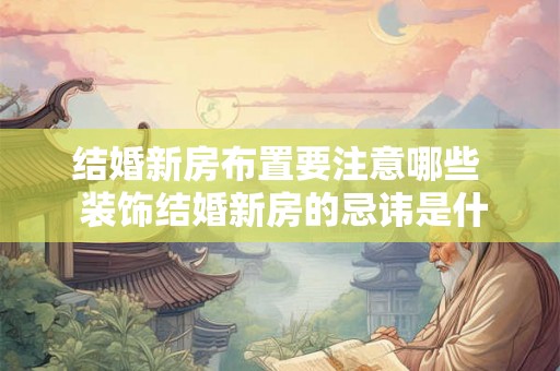 结婚新房布置要注意哪些 装饰结婚新房的忌讳是什么 结婚新房布置要注意哪些 装饰结婚新房的忌讳是什么