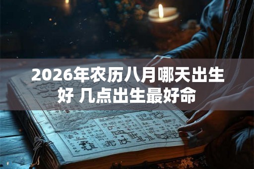 2026年农历八月哪天出生好 几点出生最好命