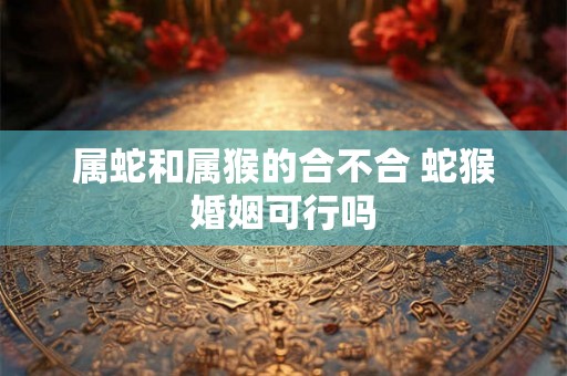 属蛇和属猴的合不合 蛇猴婚姻可行吗