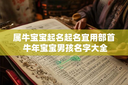 属牛宝宝起名起名宜用部首 牛年宝宝男孩名字大全 属牛宝宝起名起名宜用部首 牛年宝宝男孩名字大全