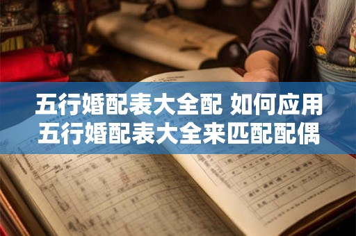 五行婚配表大全配 如何应用五行婚配表大全来匹配配偶