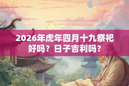 2026年虎年四月十九祭祀好吗？日子吉利吗？