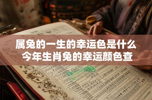 属兔的一生的幸运色是什么 今年生肖兔的幸运颜色查询 属兔的一生的幸运色是什么 今年生肖兔的幸运颜色查询