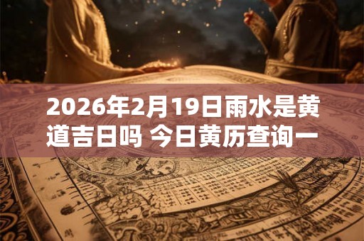 2026年2月19日雨水是黄道吉日吗 今日黄历查询一览