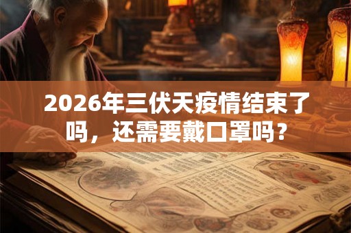2026年三伏天疫情结束了吗，还需要戴口罩吗？