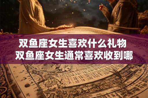 双鱼座女生喜欢什么礼物 双鱼座女生通常喜欢收到哪些礼物呢