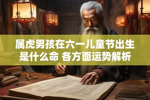 属虎男孩在六一儿童节出生是什么命 各方面运势解析 属虎男孩在六一儿童节出生是什么命 各方面运势解析