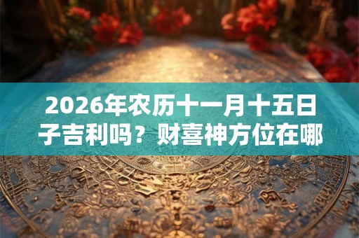 2026年农历十一月十五日子吉利吗?财喜神方位在哪? 2026年农历十一月十五日子吉利吗?财喜神方位在哪?