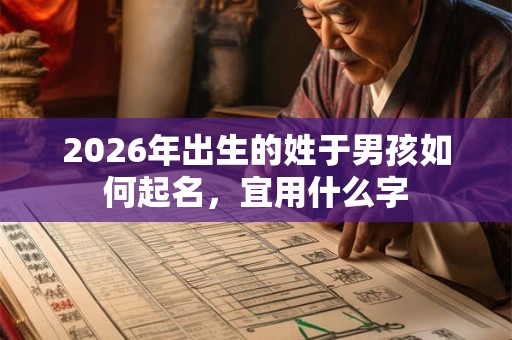2026年出生的姓于男孩如何起名，宜用什么字