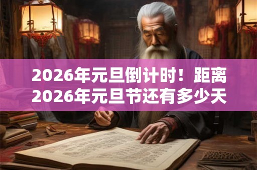 2026年元旦倒计时!距离2026年元旦节还有多少天?习俗有哪些? 2026年元旦倒计时!距离2026年元旦节还有多少天?习俗有哪些?
