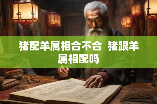 猪配羊属相合不合  猪跟羊属相配吗