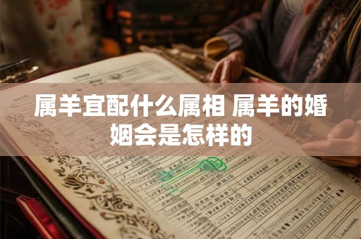 属羊宜配什么属相 属羊的婚姻会是怎样的