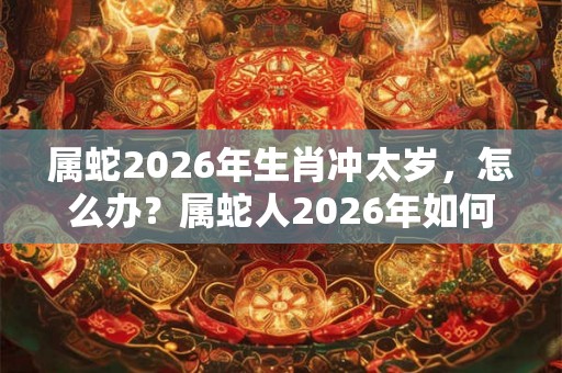 属蛇2026年生肖冲太岁，怎么办？属蛇人2026年如何改运？