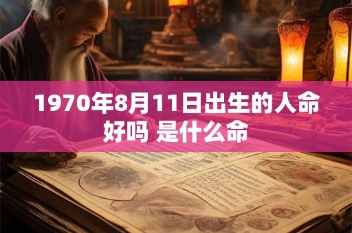 1970年8月11日出生的人命好吗 是什么命 1970年8月11日出生的人命好吗 是什么命