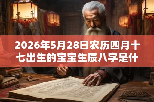 2026年5月28日农历四月十七出生的宝宝生辰八字是什么