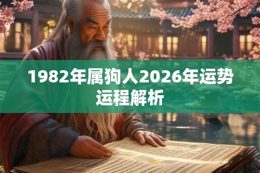 1982年属狗人2026年运势运程解析