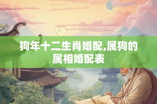 狗年十二生肖婚配,属狗的属相婚配表 狗年十二生肖婚配,属狗的属相婚配表