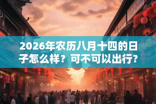 2026年农历八月十四的日子怎么样？可不可以出行？