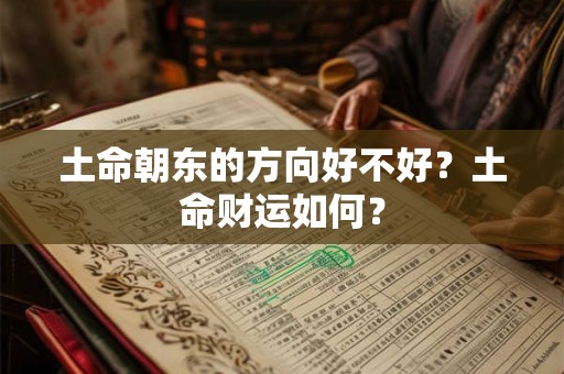 土命朝东的方向好不好？土命财运如何？