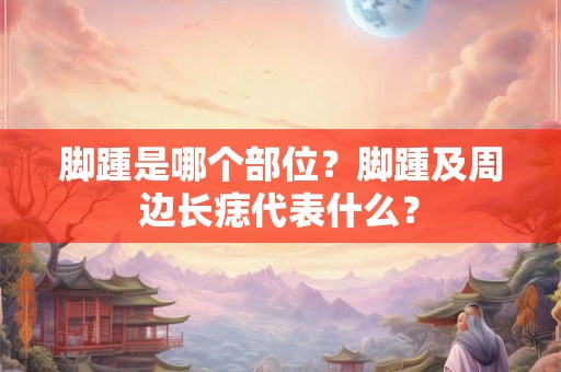 脚踵是哪个部位？脚踵及周边长痣代表什么？
