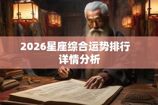 2026星座综合运势排行   详情分析
