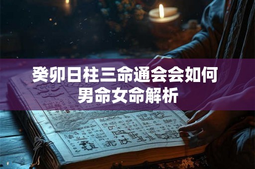 癸卯日柱三命通会会如何 男命女命解析