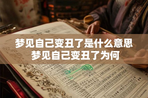 梦见自己变丑了是什么意思 梦见自己变丑了为何 梦见自己变丑了是什么意思 梦见自己变丑了为何