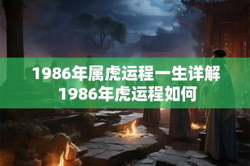 1986年属虎运程一生详解 1986年虎运程如何 1986年属虎运程一生详解 1986年虎运程如何