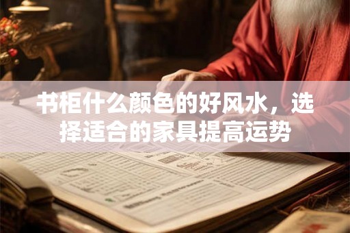 书柜什么颜色的好风水,选择适合的家具提高运势 书柜什么颜色的好风水,选择适合的家具提高运势