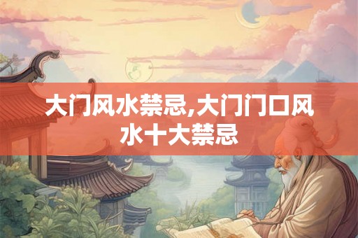 大门风水禁忌,大门门口风水十大禁忌